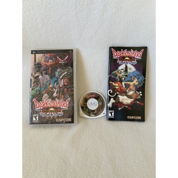 Darkstalkers Chronicle: The Chaos Tower (Sony PSP, 2005) complete with manual!
